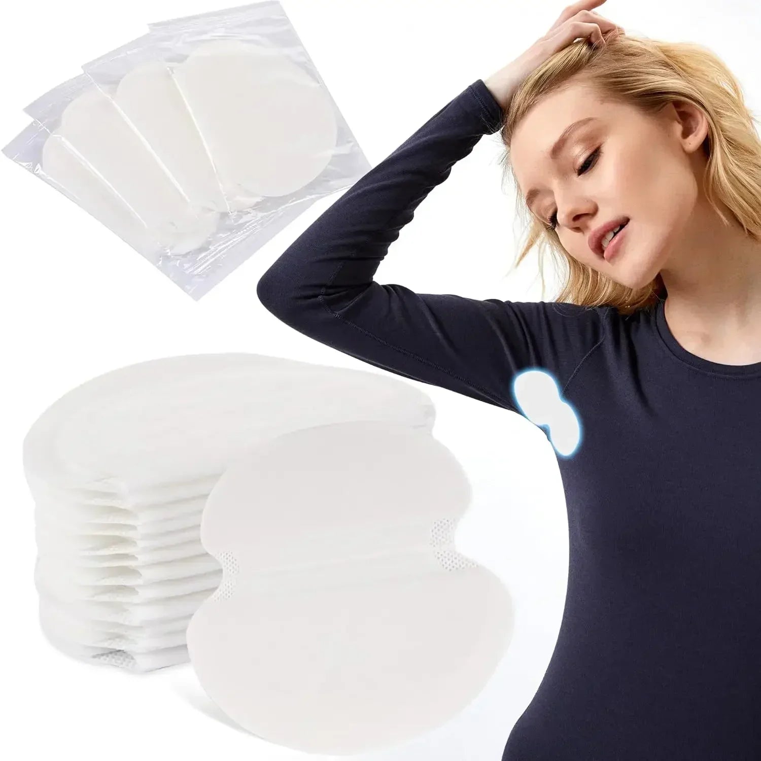 10/300pcs Unisex Summer Sweat Pads Deodorants Underarm Anti Perspiration Sweat Pads Disposable Armpit Absorb Useful Shield Pads Viralgem Store