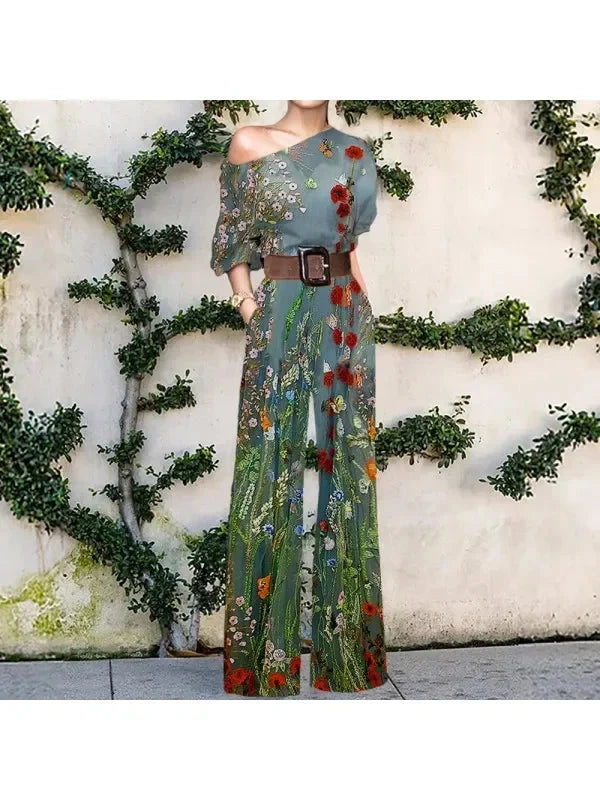 Women Jumpsuits New In Spring Autumn Female Chic Elegant Office Lady Wide Leg Pants Bodysuits Jump Suits for Women One Pieces Viralgem Store