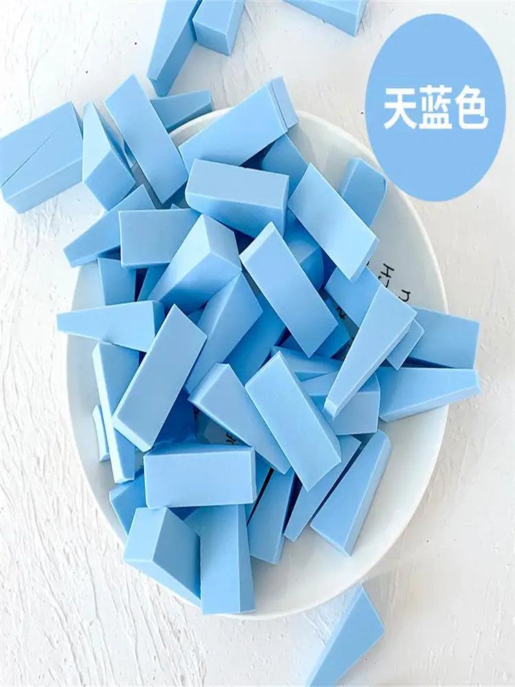 50 Pieces Makeup Sponge  For Face Curve Blending, Latex Free, Small Wedge Shaped Smooth Apply Beauty Sponge Applicator