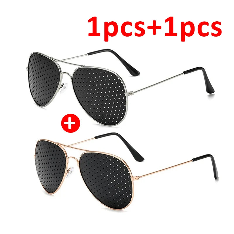 Vision Care Wearable Corrective Glasses Improver Stenopeic Pinhole Pin Hole Glasses Anti-fatigue Eye Protection Oculos De Grau