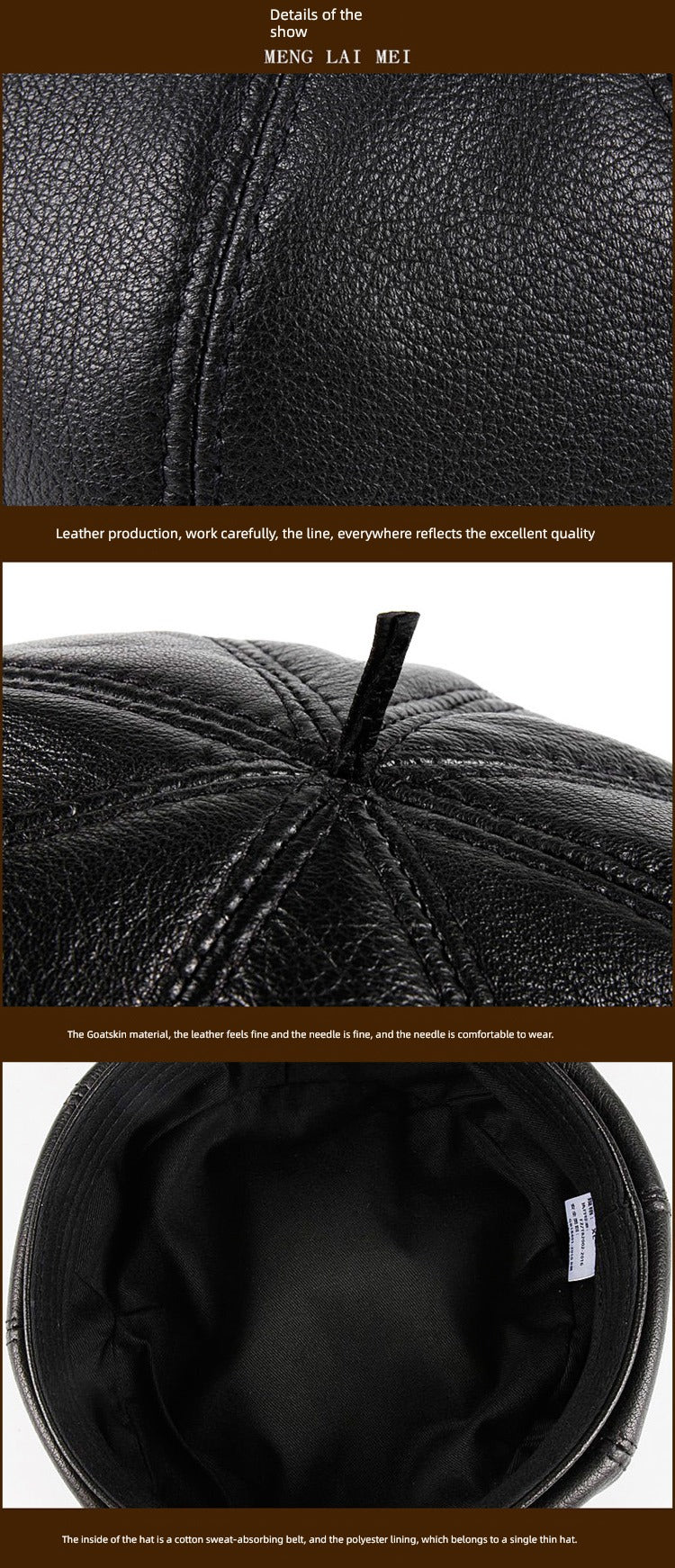 Women's Casual Full-Grain Sheepskin Hat Viralgem Store