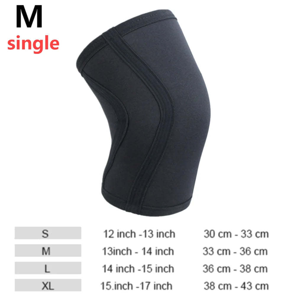 1 PC Squat 7mm Knee Sleeves Pad Support Men Women Gym Sports Compression Neoprene Knee Protector Fitness Gym Fit Weightlifting