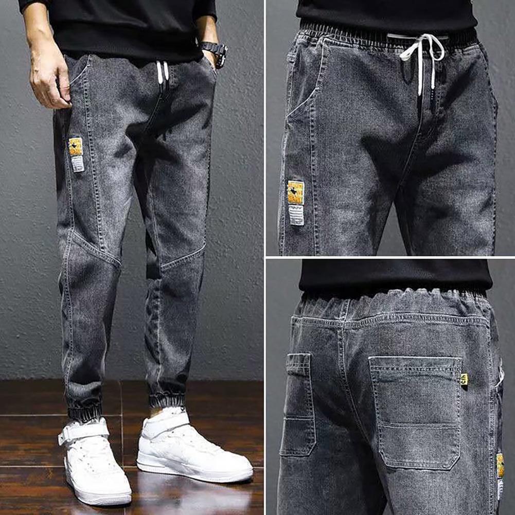 2023 Spring Summer Cotton Jogger Pant Men Pants Harajuku Cargo Jeans Casual Harem Denim Korean Hip Hop Sweatpants Male Trousers