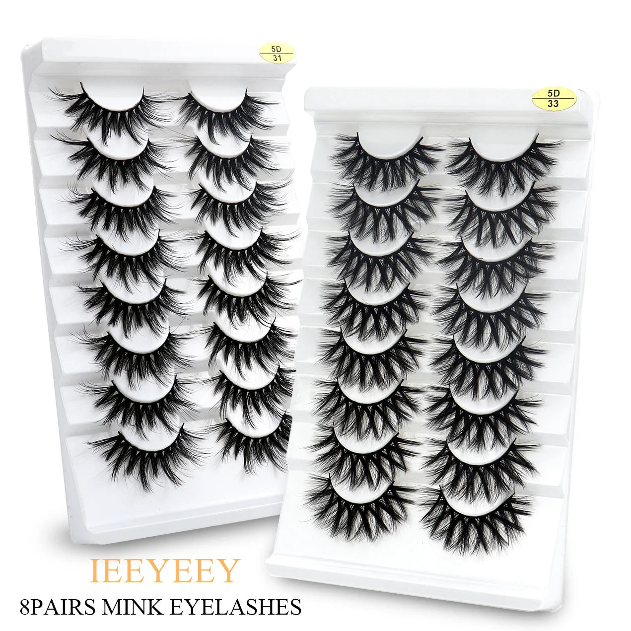 5/7/8 pairs 3D mink Lashes ,soft fluffy natural false eyelashes，individual eyelash extension, makeup tools lashes wholesale