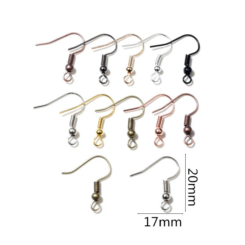 50-200pcs DIY Jewelry Making Accessories Findings Earring Hooks/Jump Rings/Lobster Clasps Craft