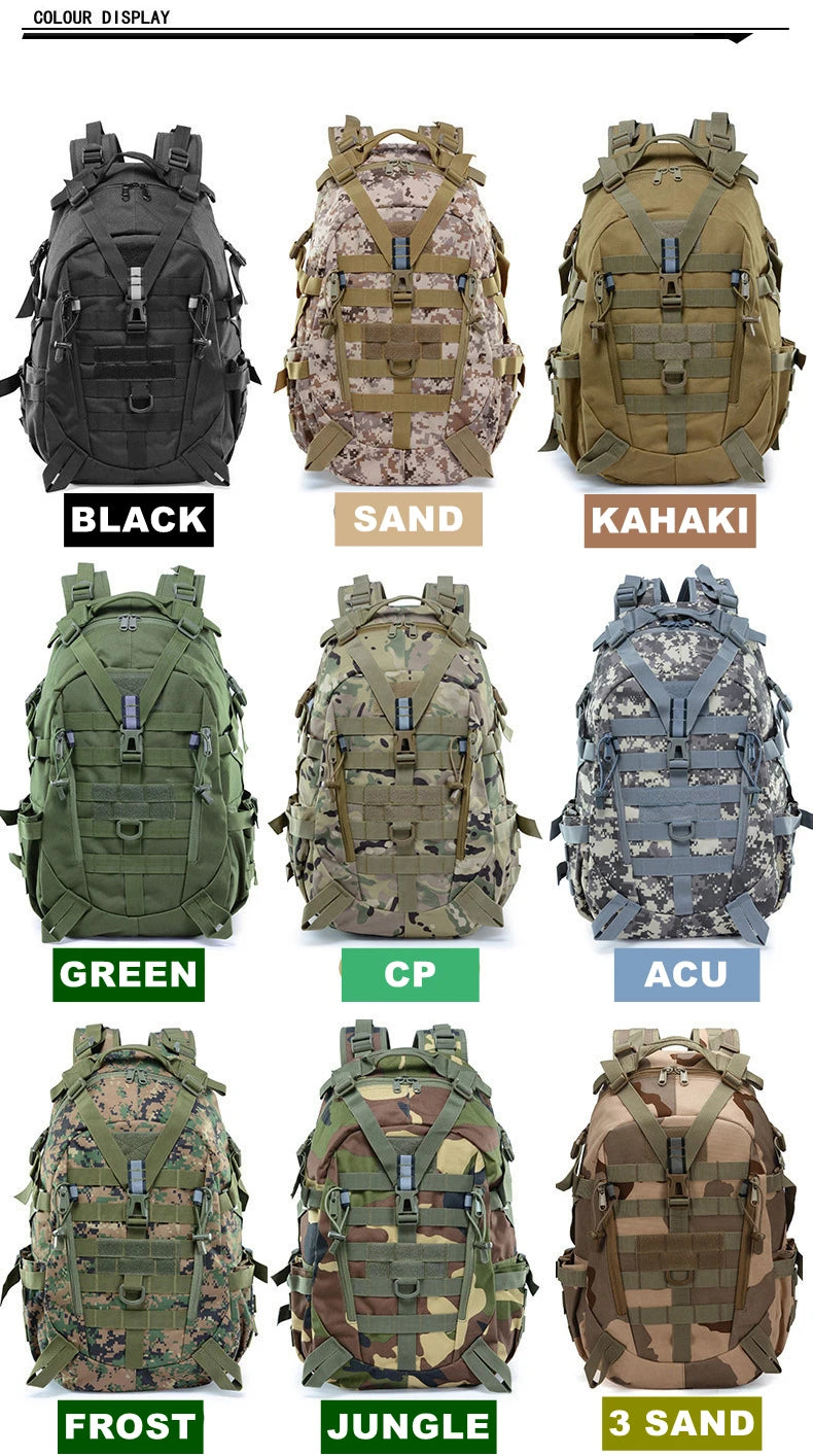25L 900D Nylon Waterproof Backpack Outdoor Military Rucksacks Tactical Sports Camping Hiking Trekking Fishing Hunting Bag