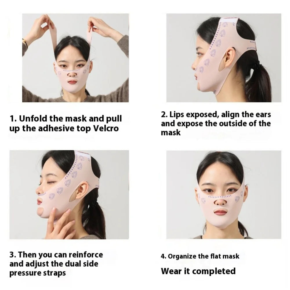 V Face Shaper Lift Massager Double Chin Cheek Slimming Bandage V-Shaper Lifting Mask Anti Wrinkle Skin Care Tool Lift Up Strap Viralgem Store