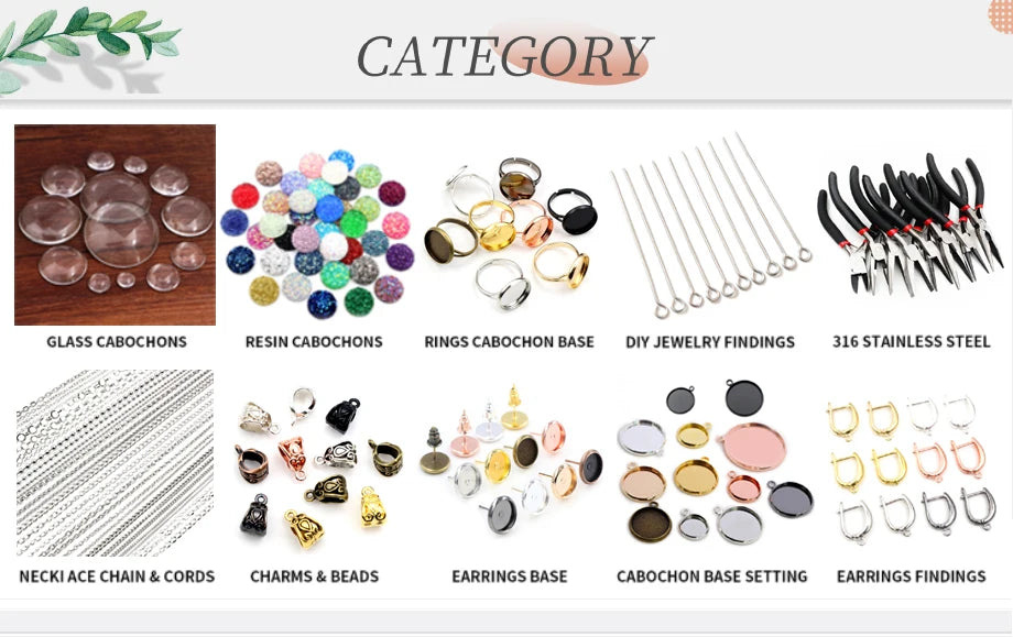 50-200pcs DIY Jewelry Making Accessories Findings Earring Hooks/Jump Rings/Lobster Clasps Craft