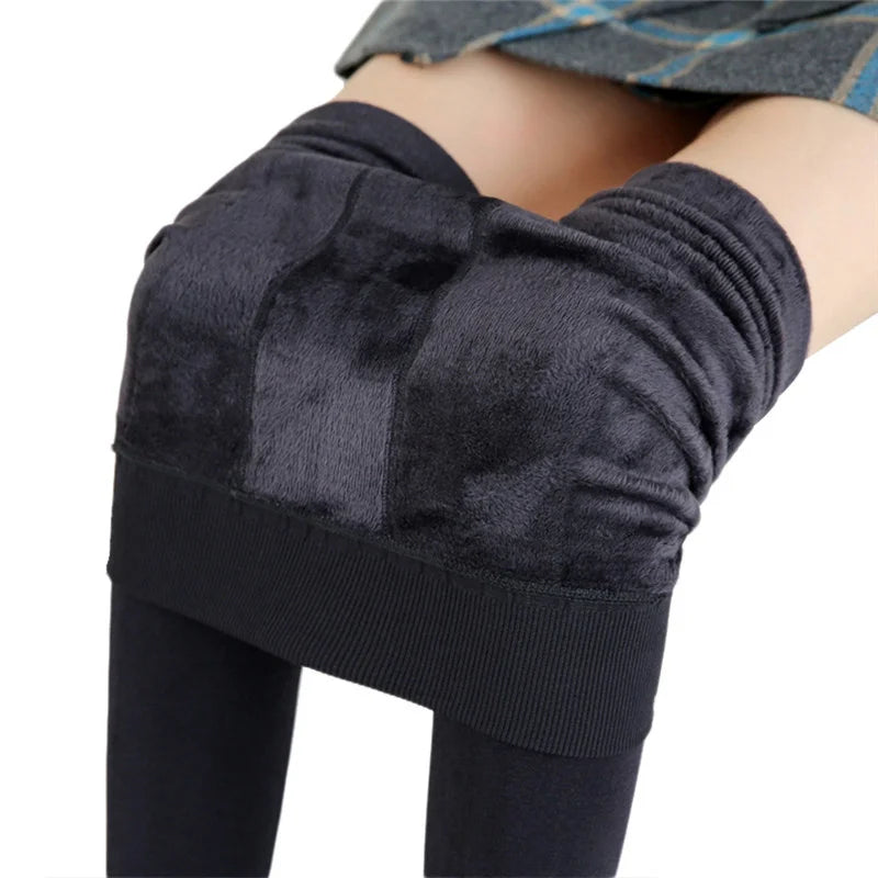 Winter Leggings For Women Warm Leggins Solid Color Velvet Leggins High Waist Leggings Stretchy Leggings dropshipping Viralgem Store