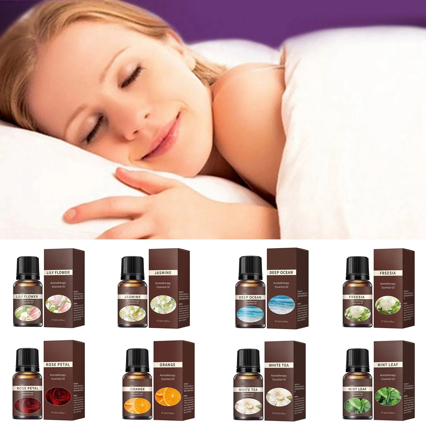 10ml Air Freshener Natural Plant Aromatherapy Essential Oil Air Conditioning Perfume Refill Aroma Diffuser Fragrance Humidifier