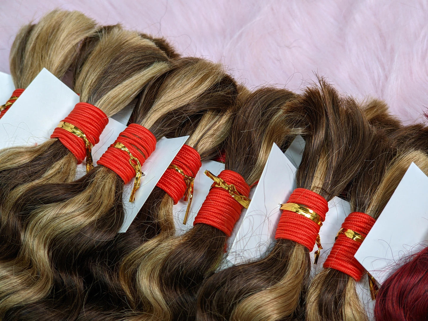 22Inch 100% Human Hair Bundle No Weft Deep Wave Curly Brazilian Virgin Hair for Boho Braid Burgundy 1 2 3 Bundles Hair for Women Viralgem Store