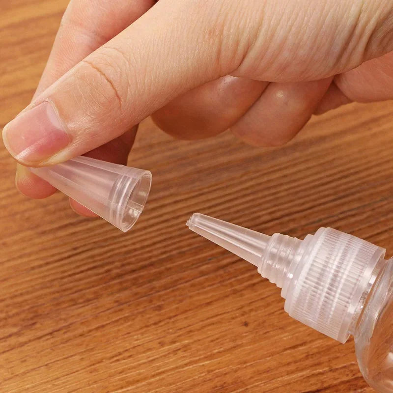 50Pcs 10ml/20ml/30ml/50ml/100ml Clear Plastic Dropper Bottles Applicator With Twist Top Cap For Hair Oils Lotion Makeup Liquid
