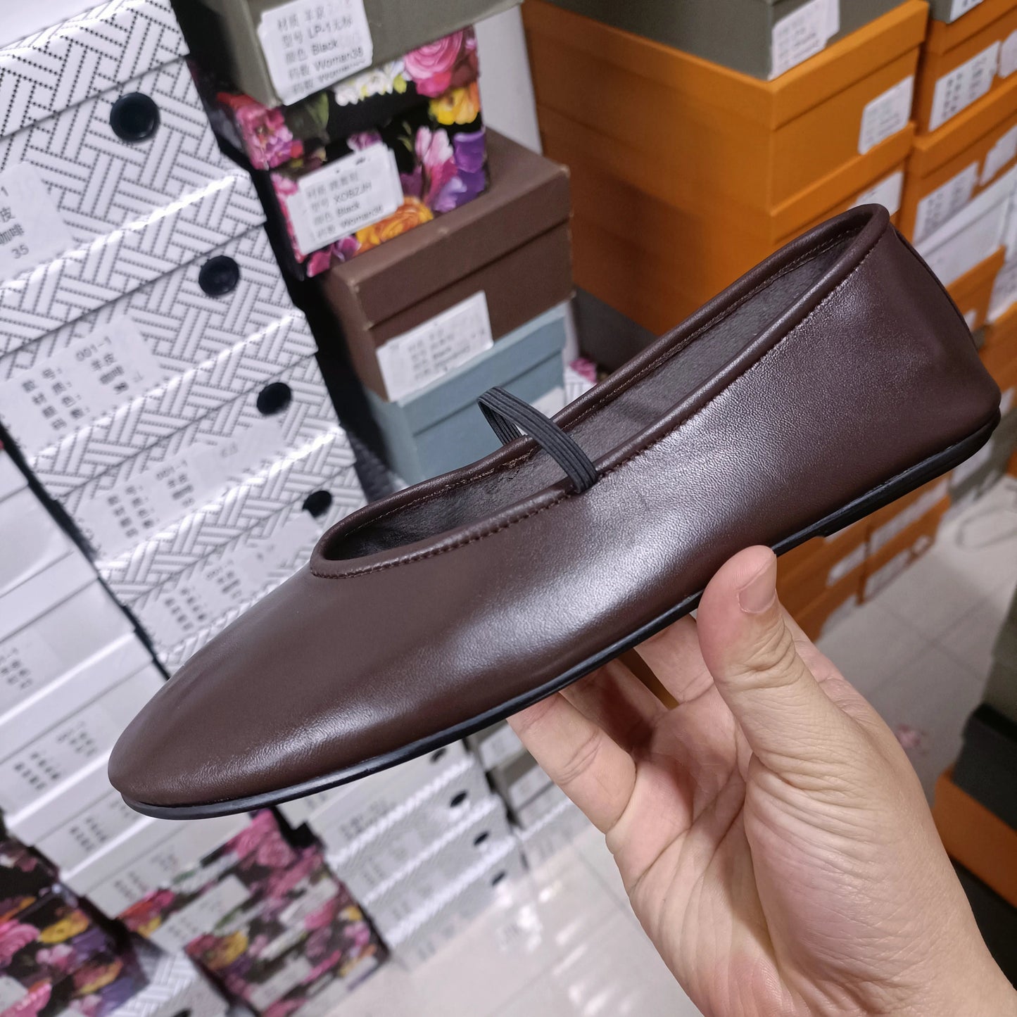 100% Leather Ballet Flats Luxury Designer Shoes for Women 2023 Black High Quality  Mary Janes Ballerina Comfortable Shoes Woman Viralgem Store