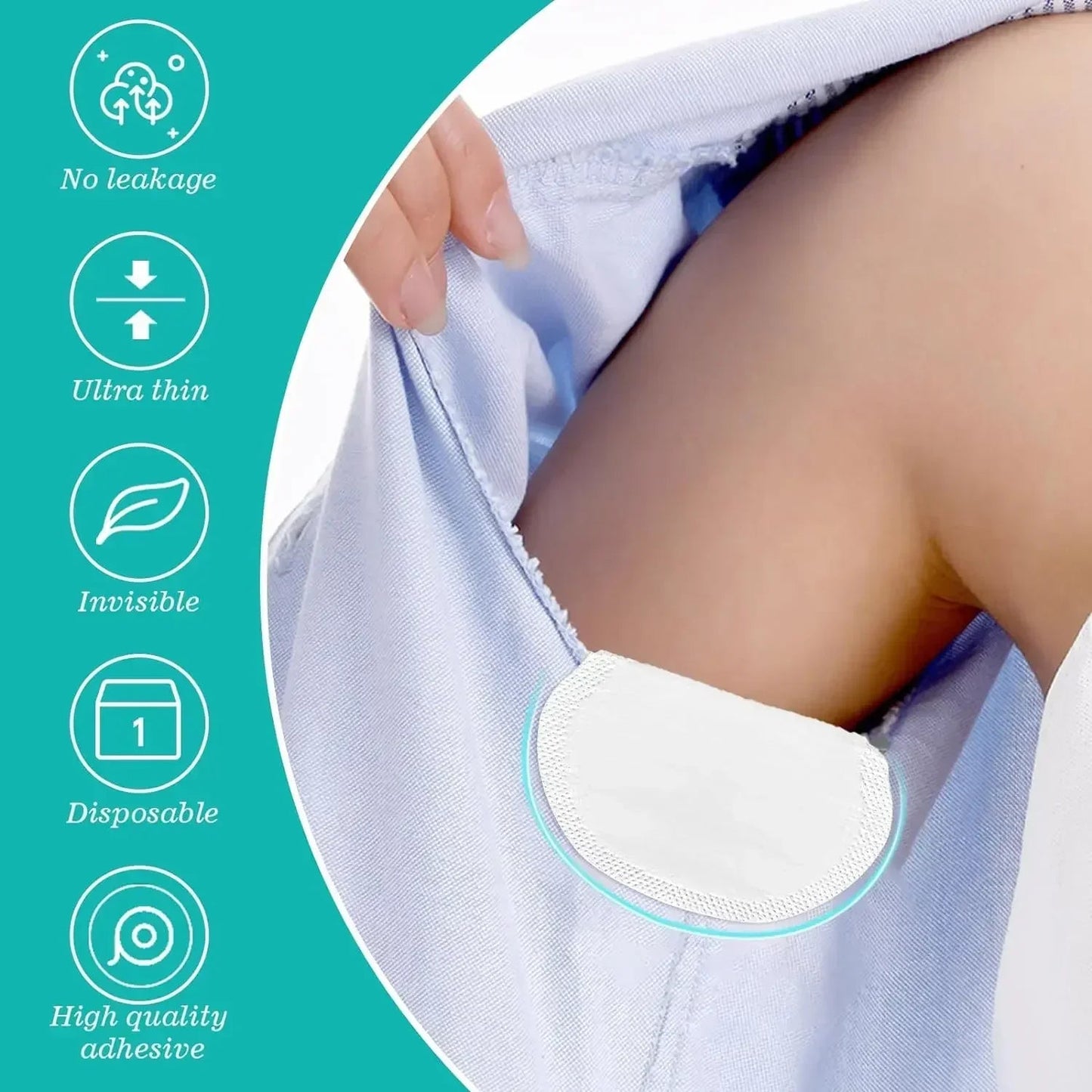 10/300pcs Unisex Summer Sweat Pads Deodorants Underarm Anti Perspiration Sweat Pads Disposable Armpit Absorb Useful Shield Pads Viralgem Store