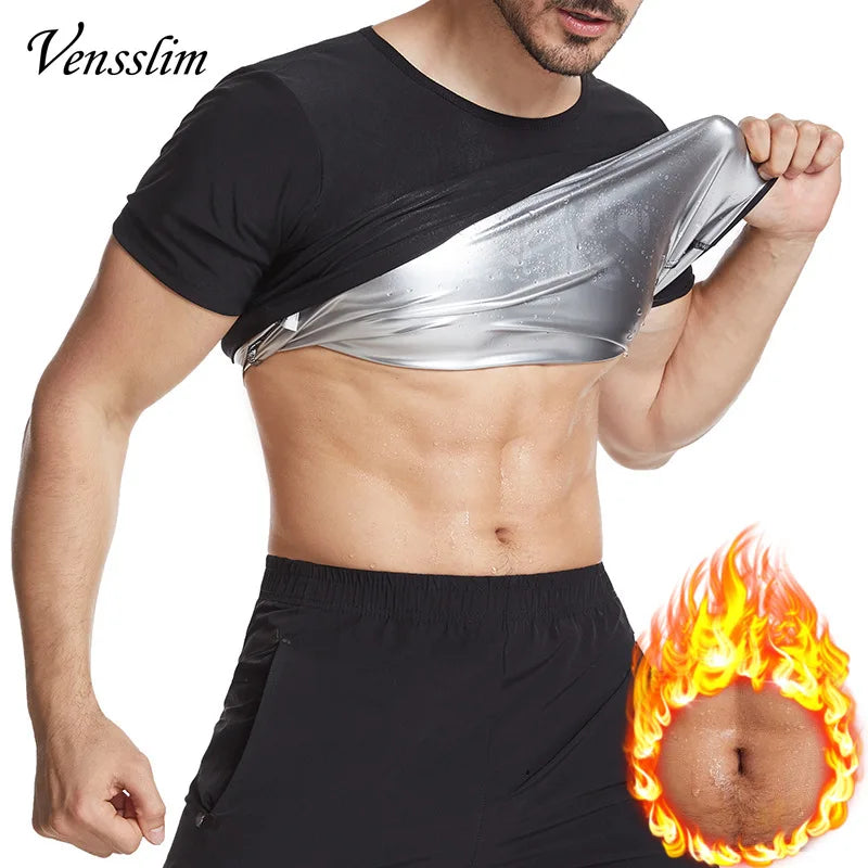 Vensslim Men’s Sauna Suit Sweat Heat Trapping Workout Fat Burner Vest Slimming Body Shaper Tank Top Waist Trainer Fitness Corset Viralgem Store