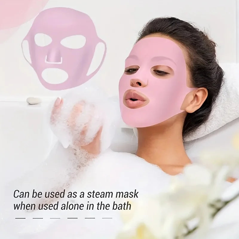 1PC 3D Silicone Facial Mask for Moisturizing-Reusable, Anti-Water Evaporation,Skin Care Tools for Women Viralgem Store