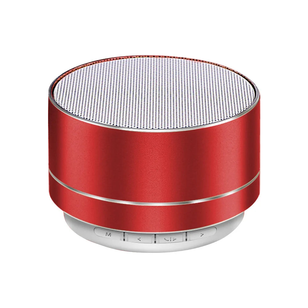 A10 Metal Speaker Bluetooth Wireless Portable Car Audio Dazzling Crack LED Lights Subwoofer Support TF Card USB Charging For PC