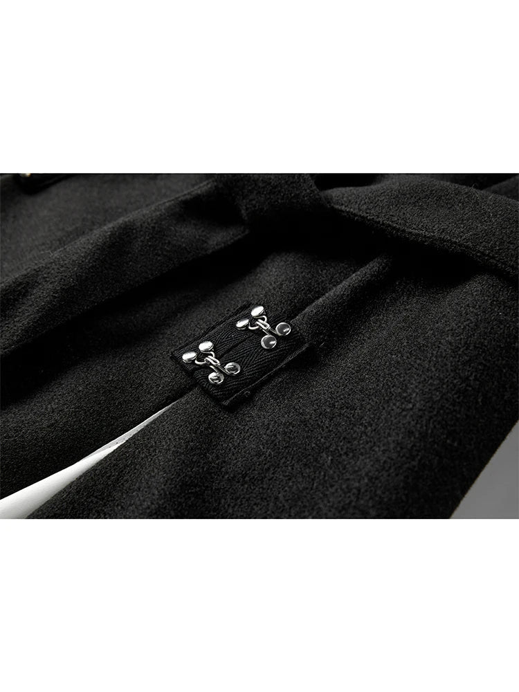 Women Black Gothic Blazer Elegant Vintage 90s Fashion Coat with Belt Y2k Suit Jacket Harajuku Long Sleeve Outwear 2000s Clothes Viralgem Store