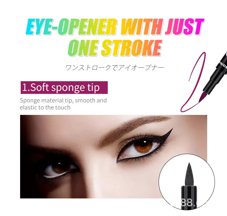 1 Pcs Black Brown Long Lasting Eye Liner Pencil Waterproof Eyeliner Smudge-Proof Cosmetic Beauty Makeup Smooth Liquid Eye liner Viralgem Store