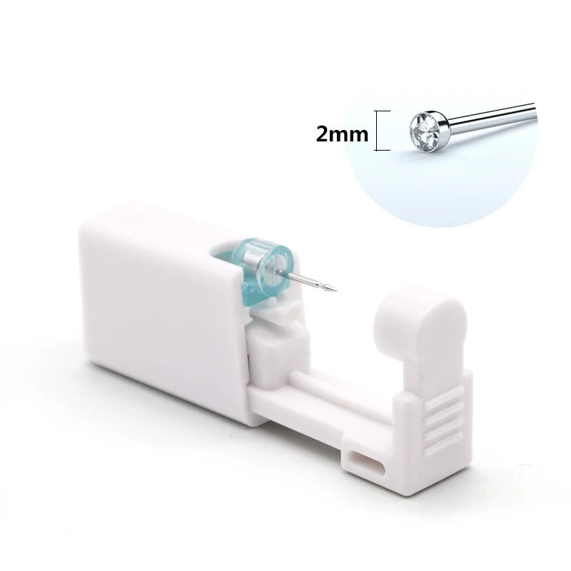 1PC Disposable Sterile Ear Piercing Unit Cartilage Tragus Helix Piercing Gun NO Pain Piercer Tool Machine Kit Stud Body Jewelry Viralgem Store