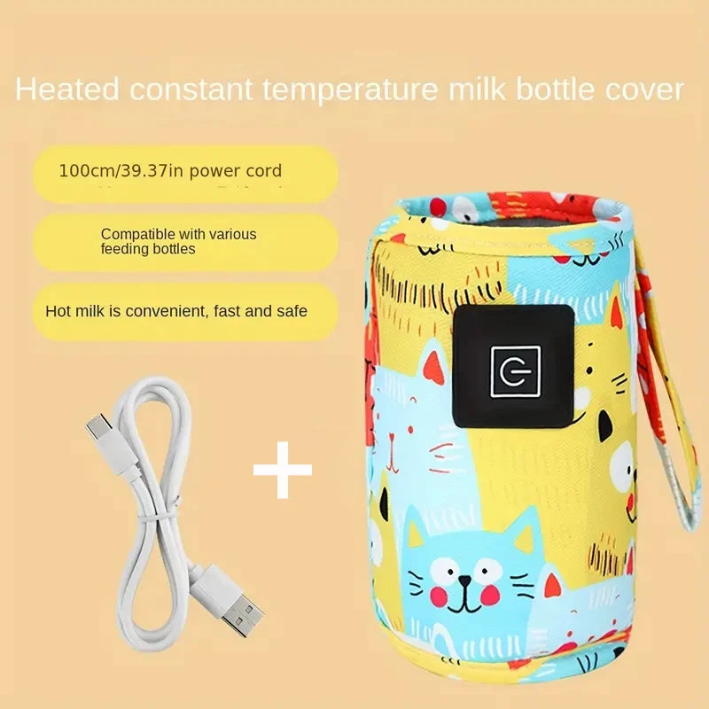 USB Milk Water Warmer, Travel Stroller Insulated Bag, Nursing Bottle Heater, Portable Bottle Feeding Warmer, Christmas, Hallowee Viralgem Store