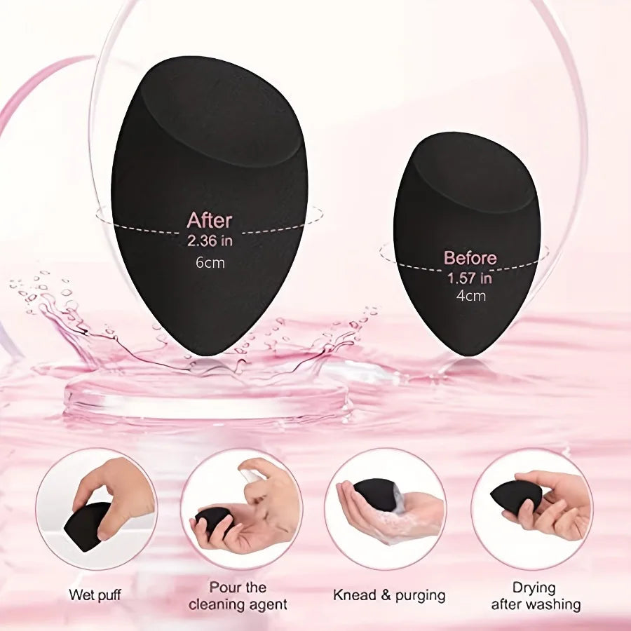 3PCS Makeup Eggs, Makeup Puffs Makeup Sponge Cushion Foundation Powder Sponge Beauty Tool Women Make Up Makeup Sponge Blender