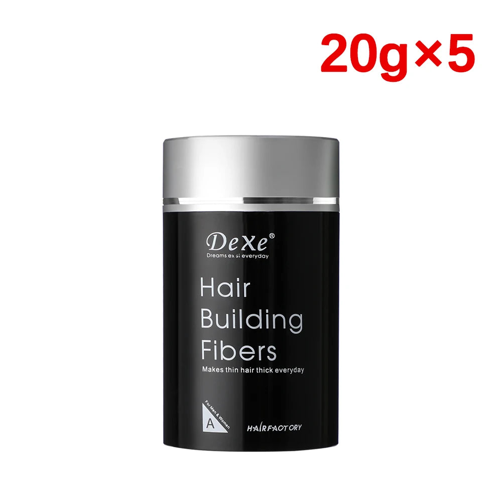 20g DEXE Hair Building Fibers Powder Black Natural Hair Care Sweat Resistant Hair Growth Thicken Product for Thinning Hair Scalp