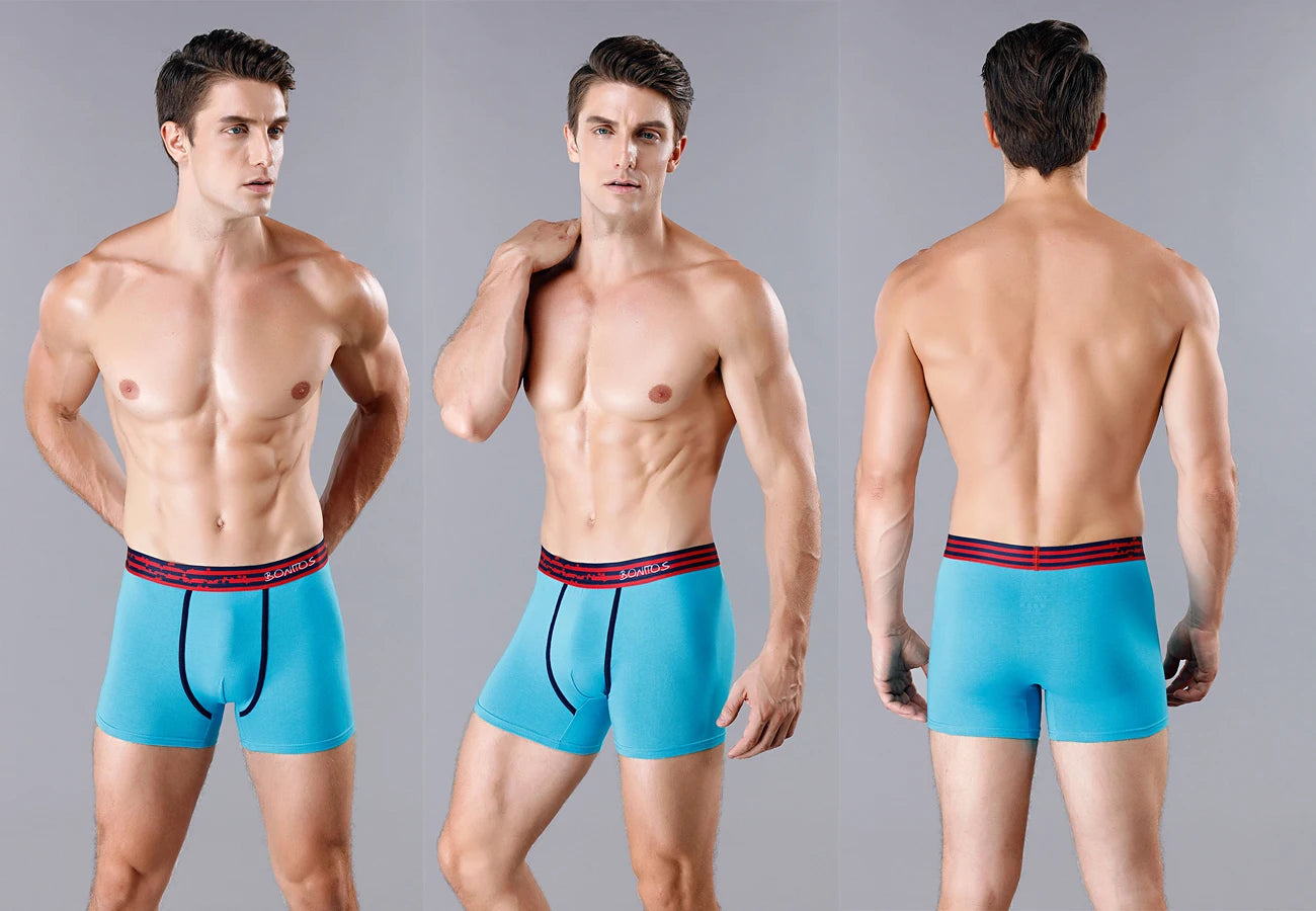 4pcs Cotton Men's Panties Sexy Boxers For Man Trunk High Quality Mens Boxer Underwear Family Male Underpants Gift Calecon Viralgem Store