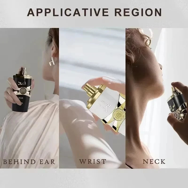 100ml Original Arab Men Perfumes Long-Lasting Sweet Woodiness Fragrance Classic Body Spray Black Portable Cologne Perfum Unisex Viralgem Store