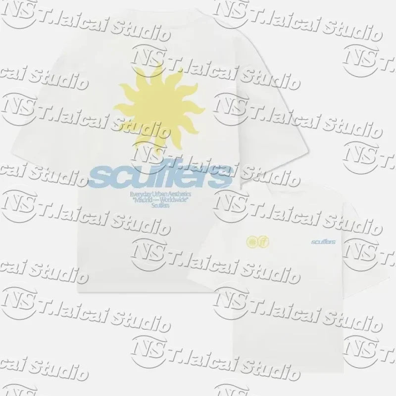 SUMMER European Trendy New Listint Women's T-shirt Scuffers Men Tshirt Surf Vacation Luxury Tee Oversized Women's Clothing MOTO Viralgem Store