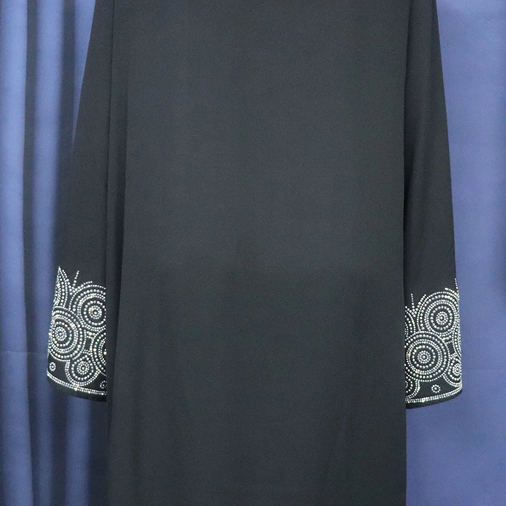 Africa women's dress luxury robe dress loose fashion V-neck diamond long sleeve Viralgem Store