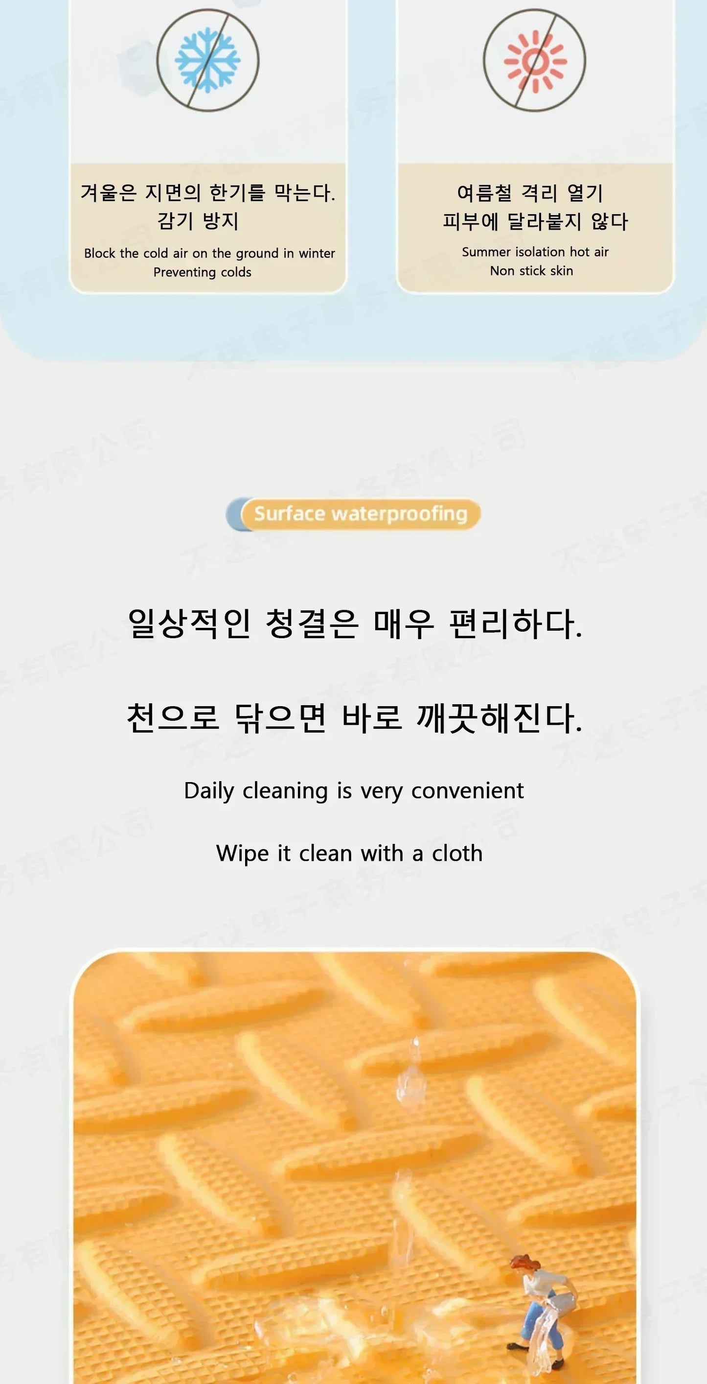 8Pcs/2.5cm Thick Nonslip Baby Crawling Play Mat Soundproof Puzzle Gym Mat for Children's Room and Eco-Friendly Puzzle Mat