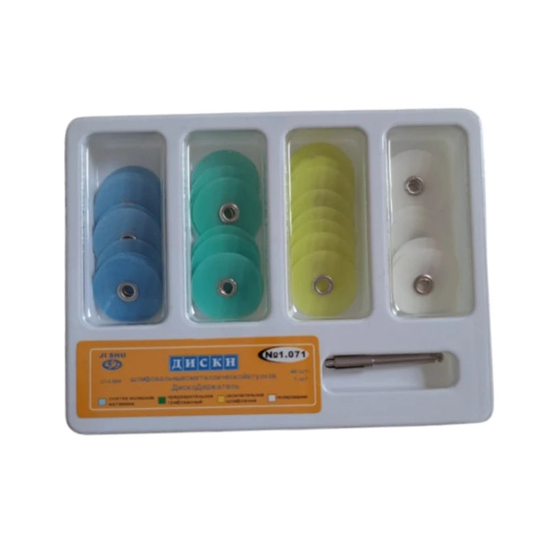 40Pcs/Box Dental Polishing Discs Holding Rod Mandrel Soflex Flexi Disc RA Shank Teeth Whitening Material Dentistry Tools