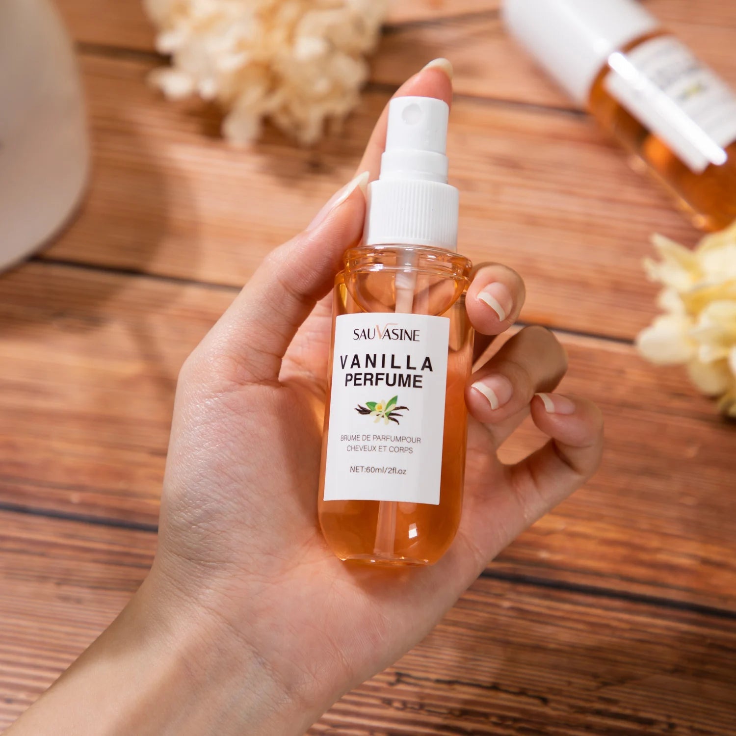 Vanilla Skin Body Mist Vanilla Skin Perfume Hair and Body Mist for Women & Men Long-Lasting Fragrance Body Spray(2.03Fl Oz) Viralgem Store