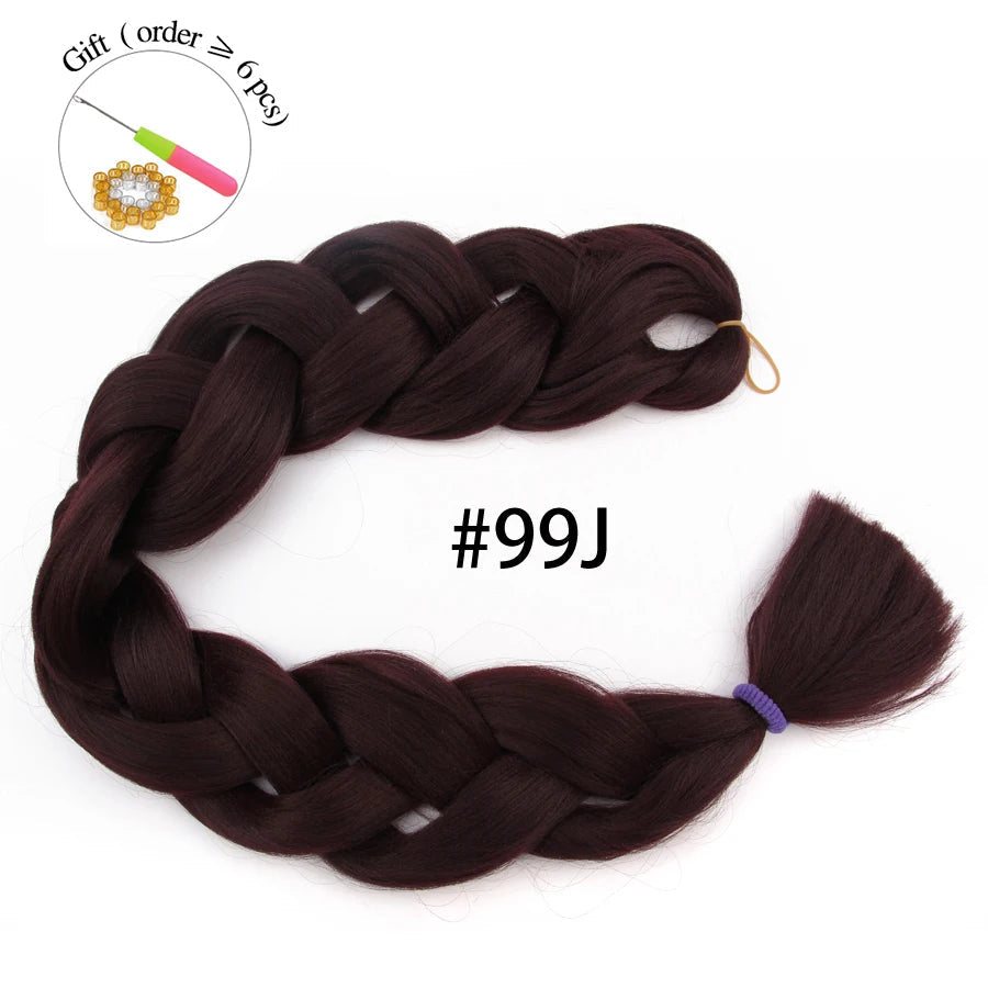 Super Long 165G 200cm Hair Synthetic Jumbo Braiding Hair Extension Heat Resistant Fiber African Ombre Jumbo Braid Hair Women Viralgem Store