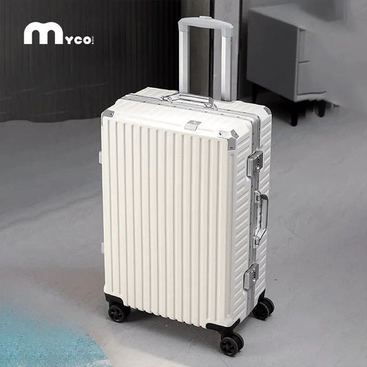 Trolley Luggage 20 24 26 28 Inch Aluminum Frame Rolling Luggage Case USB Travel Suitcase on Wheels Combination Lock Carry-On Luggage Viralgem Store