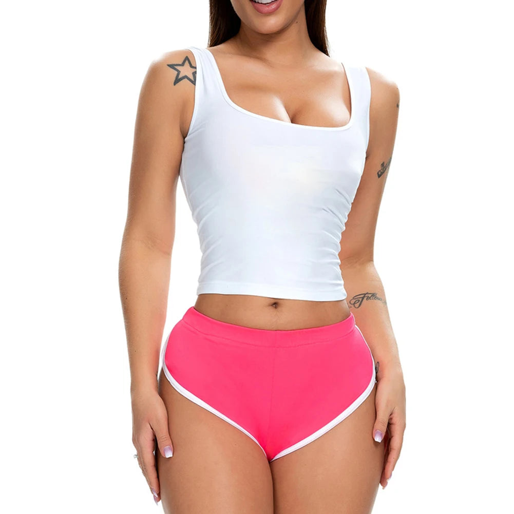 Women's Summer Leisure Loose Yoga Shorts Sports Fitness Exercise Hot Pants Push Up Training Tight Pants Pocket Shorts