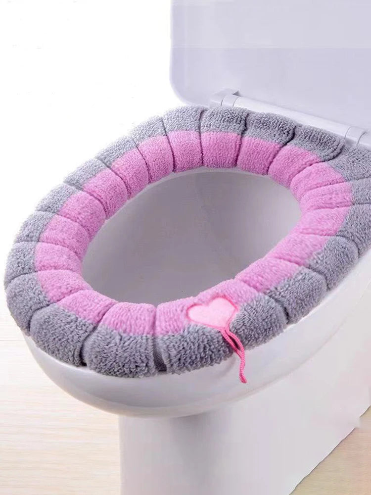 1pcs Toilet Cover Toilet Seat Cover Pads with Handle Toilet Lid Cover Cushion Thicker Bathroom Soft Toilet Seat Cover Soft Thick Viralgem Store
