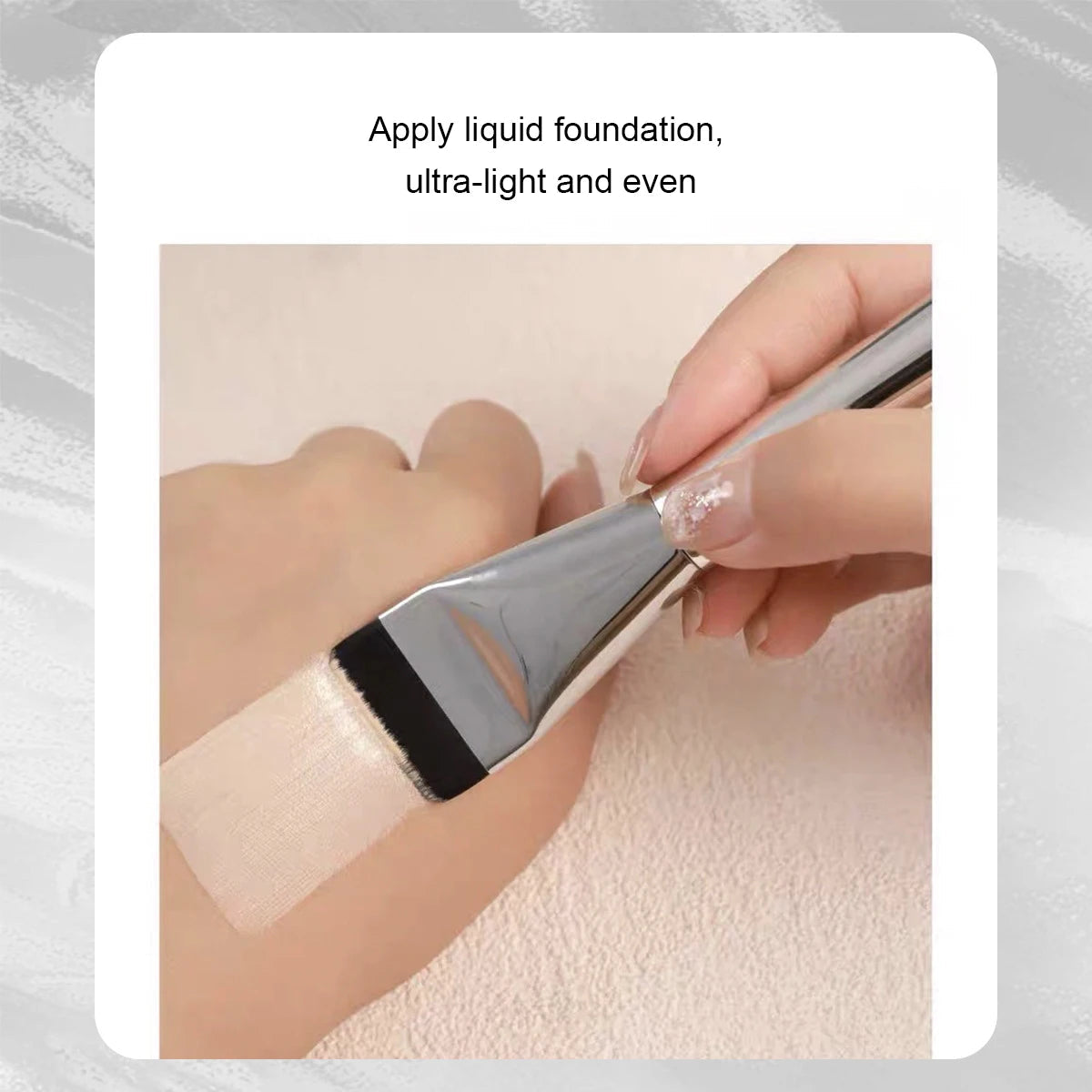 1/3 PCS Flat-head Foundation Brush Ultra-thin Brush Head Traceless Foundation Makeup Brush Cosmetic Tools Viralgem Store