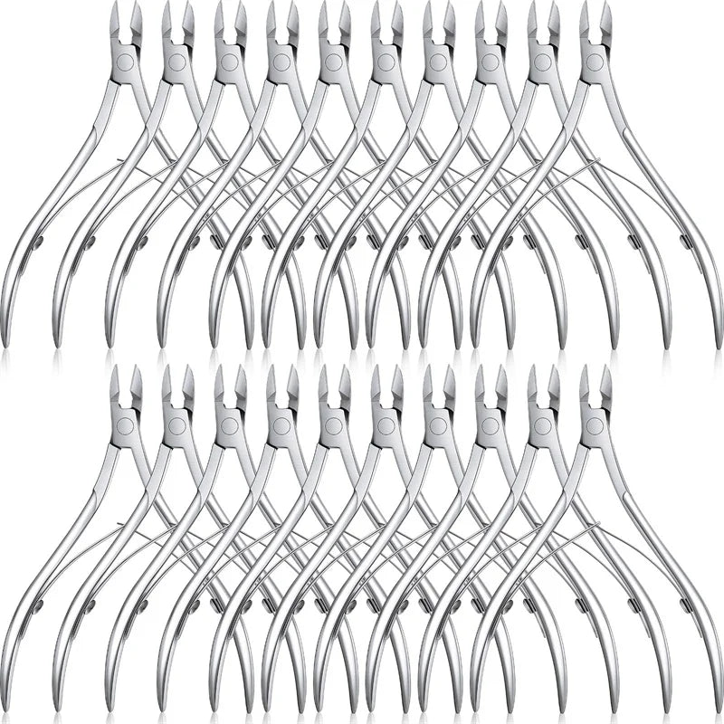 3 Pcs/Set Toenail Fingernail Cuticle Nippper Professional Nail Clipper Manicure Cutter Scissoris Stainless Steel Trimmer Tools Viralgem Store