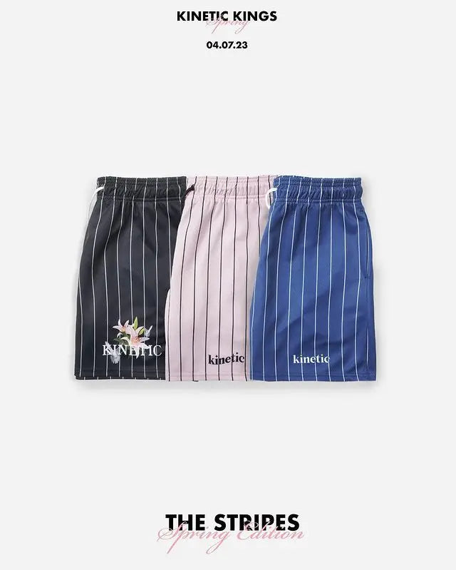 Striped pattern casual shorts 2024 summer new American Basketball running quarterpants men's fitness shorts