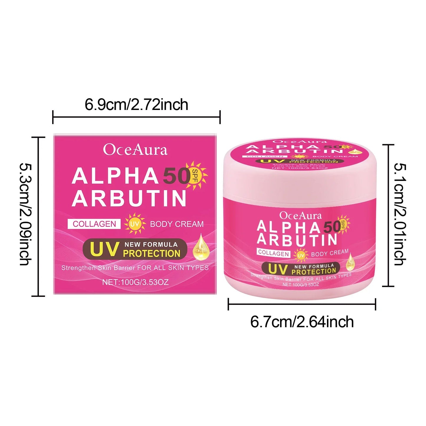Alpha Arbutin Body Cream Repair Rough Dullness Anti Drying Body Moisturizer Uv Protection Reduce Melanin Skin Brightening Lotion Viralgem Store
