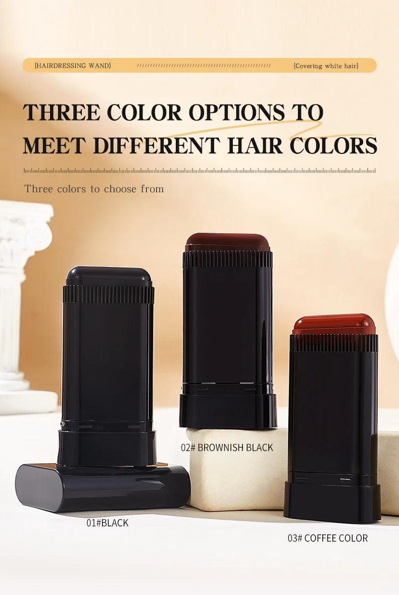 2-in-1 Hair Color Brush & Comb - Instant Gray Coverage, On-The-Go Root Touch Up, Washable Temporary Black Dye for Men/Women Viralgem Store