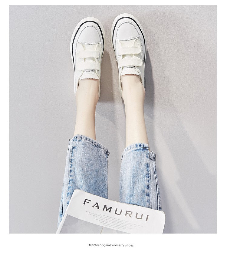 White Shoes Thick Sole Elevator Wild Best Selling Canvas Shoes