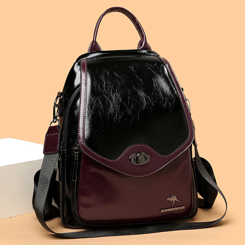 Women's PU Leather Backpack Purse, Fashion Faux Leather Daypack Bag for Casual Use, Work, Travel, and Shopping Viralgem Store