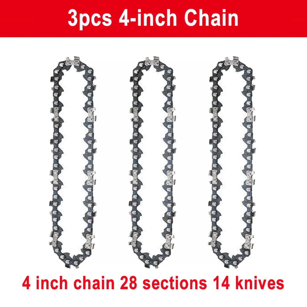 4/6/8/10 Inch 1/4 Chainsaw Chain Guide Portable Electric Saw Mini Chainsaw Logging Saw Blade Pruning Chain Saw Chain Accessories