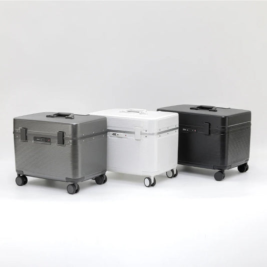 Aluminum Alloy Frame Suitcase, Top-Opening ABS Portable Trolley Case, Universal Wheels, Customs Code Lock Boarding Case Viralgem Store