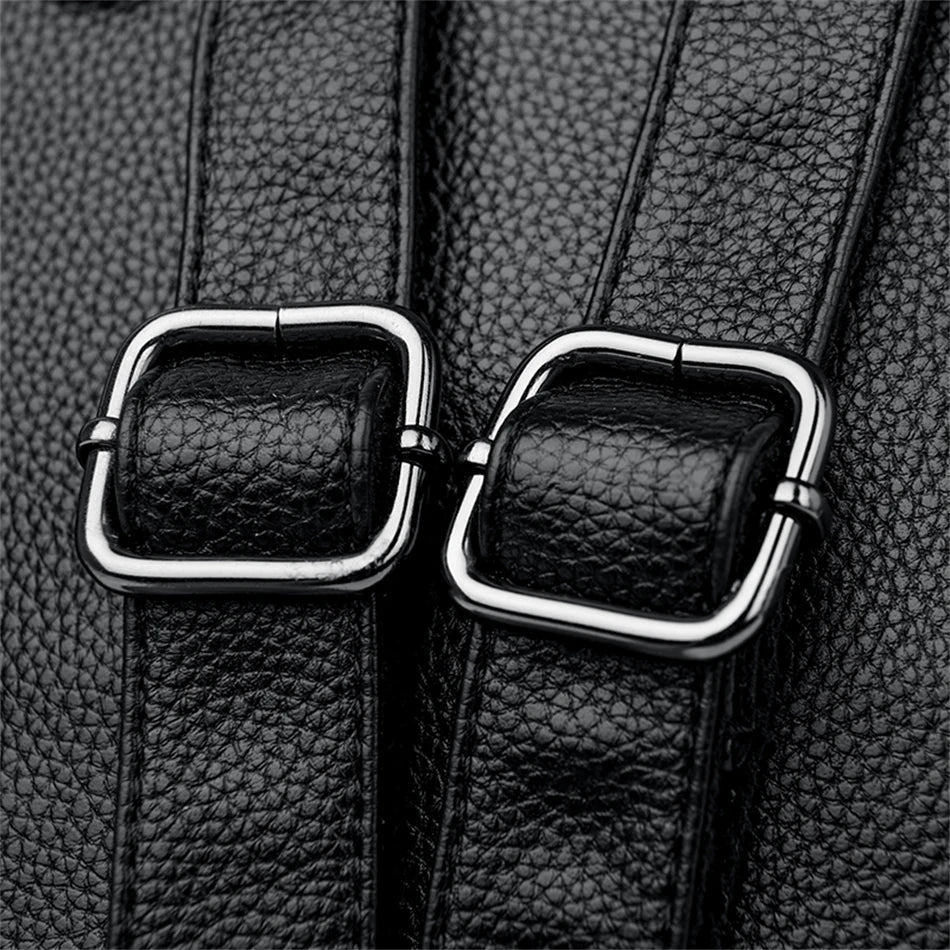 Women Travel Backpack for Teenager Girl 2024 Soft Leather Female Fashion 3 In 1 Bagpacks Large Capacity Ladies Mochilas Feminina Viralgem Store