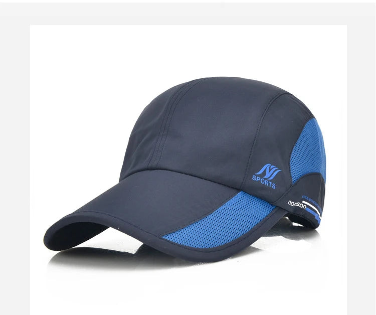 2024 New Men's Quick Drying Baseball Cap Korean Outdoor Sunscreen Visor Women's Athleisure Waterproof Mesh Cap Viralgem Store