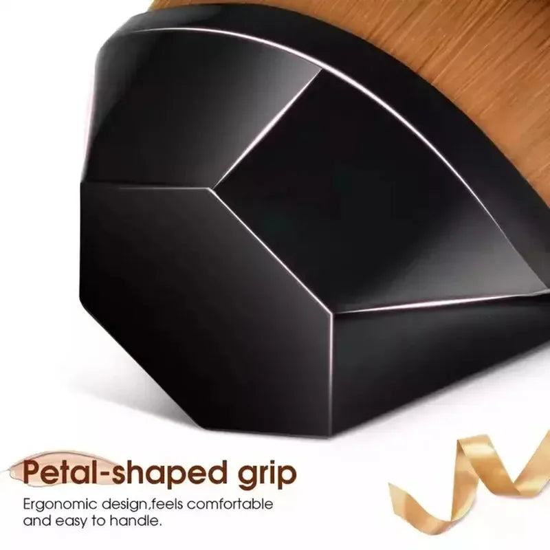 1-5pcs Hexagonal Makeup Brush, Flawless Foundation Make-Up Brush, Suitable For Liquid Makeup Brush Set, Women'S Soft Cosmetics Viralgem Store